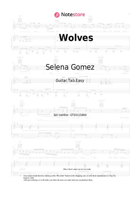 wolves selena gomez tabs